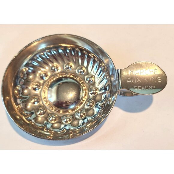 Sommeliers tasting cup Bourgognes Patrfarche shallow silver tastevin winemakers - Picture 3 of 11